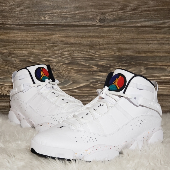 New Nike Jordan 6 Rings 'Paint Splatter' Sneakers - Picture 7 of 8